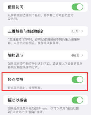 新沂苹果授权维修站分享iPhone轻点无法唤醒怎么办