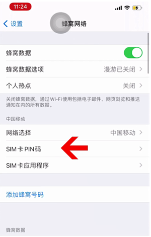 新沂苹果14维修网分享如何给iPhone14的SIM卡设置密码 