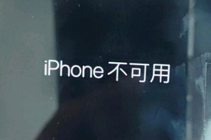 新沂苹果服务网点分享锁屏界面显示“iPhone 不可用”如何解决 